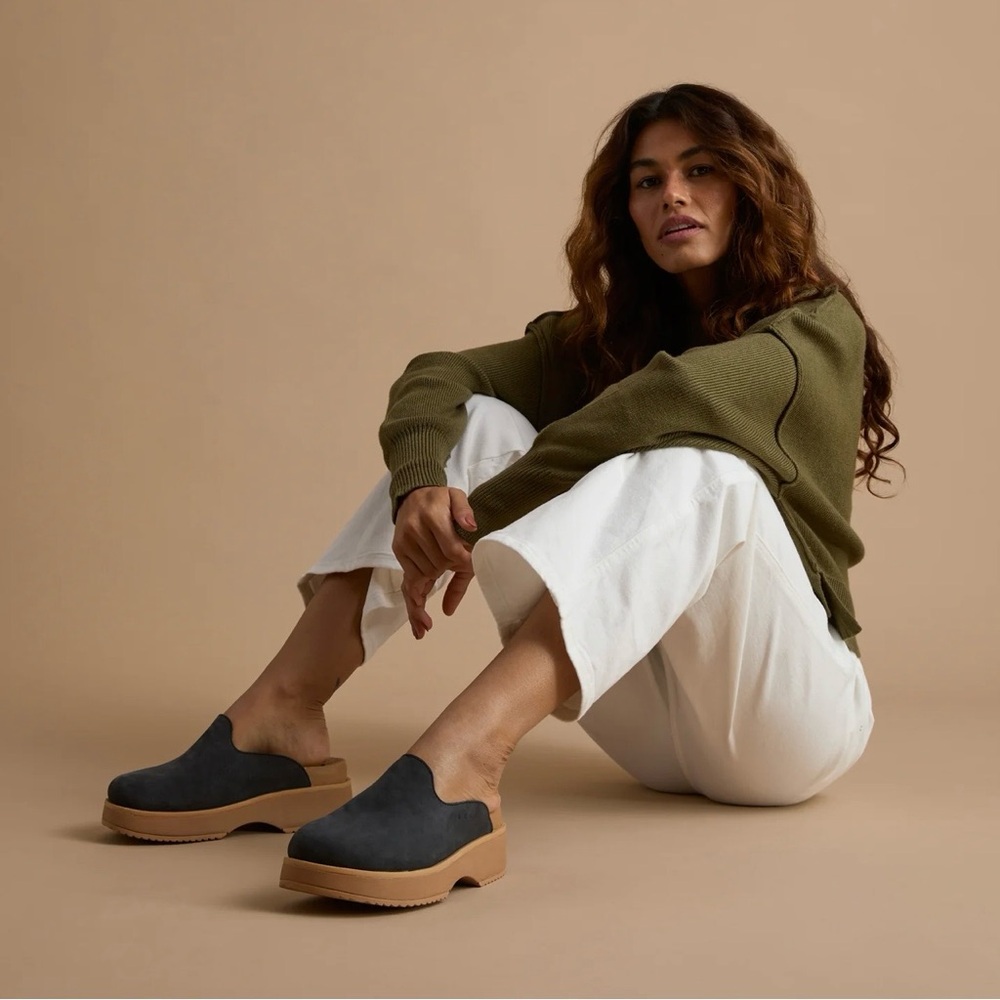 REEF VISTA SKYE PLATFORM SLIP ON CORK LINED SOLE ARCH SUPPORT, HEEL CUP COMFY 7